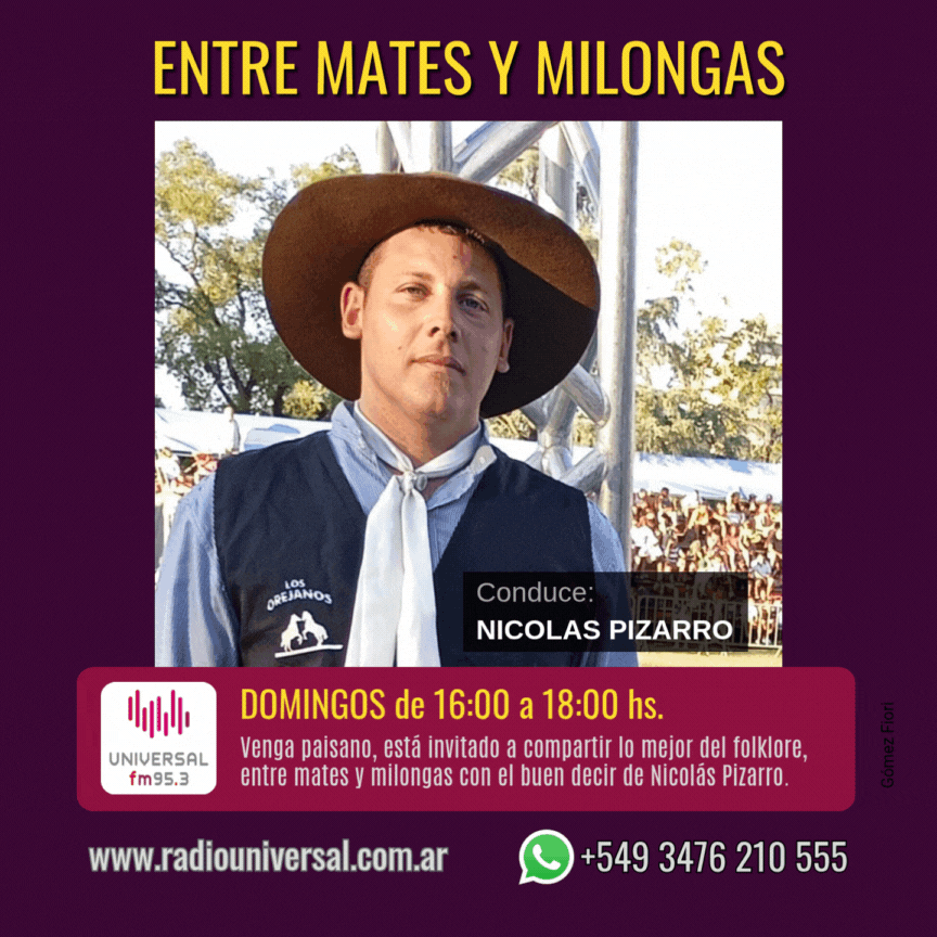 ENTRE MATES Y MILONGAS NICOLAS PIZARRO