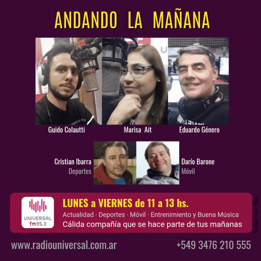 ANDANDO LA MAÑANA MARISA AIT EDUARDO GENERO GUIDO COLAUTTI 11 a 13